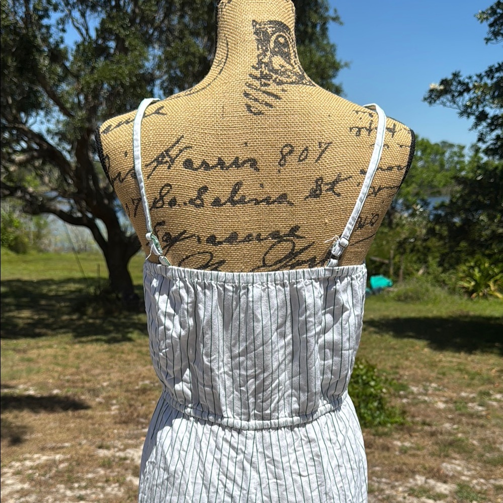 Gianni Bini Striped White and Green Romper - Picture 8 of 10